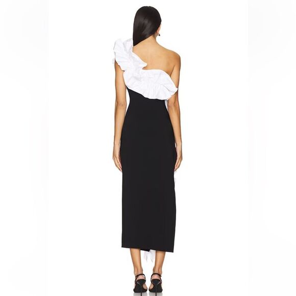 NBD The Sapphira Midi Dress Black & White
Ruffle Dress gown maxi Revolve XS - Picture 2 of 9